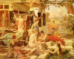 The Roman Bath by Emmanuel Oberhausen. End of 19th c. CE.