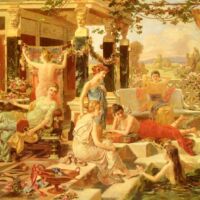 The Roman Bath by Emmanuel Oberhausen. End of 19th c. CE.