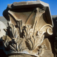 Corinthian capital from the palace. Ai Khanum (Afghanistan). © DAFA.