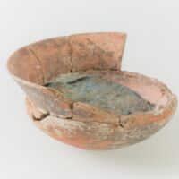 Bowl with blue paste contents excavated at Persepolis (Iran) in 1931. Oriental Institute Museum, Chicago, Inv. No. A 19384. Photo Alex Nagel, Courtesy of the Oriental Institute of the University of Chicago.