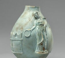 Fragmentary faience oinochoe. Ptolemaic Egypt. 243-222 BCE. 22.2 x 14 cm. Getty Villa, 96.AI.58. Digital image courtesy of the Getty’s Open Content Program.