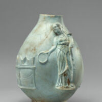 Fragmentary faience oinochoe. Ptolemaic Egypt. 243-222 BCE. 22.2 x 14 cm. Getty Villa, 96.AI.58. Digital image courtesy of the Getty’s Open Content Program.